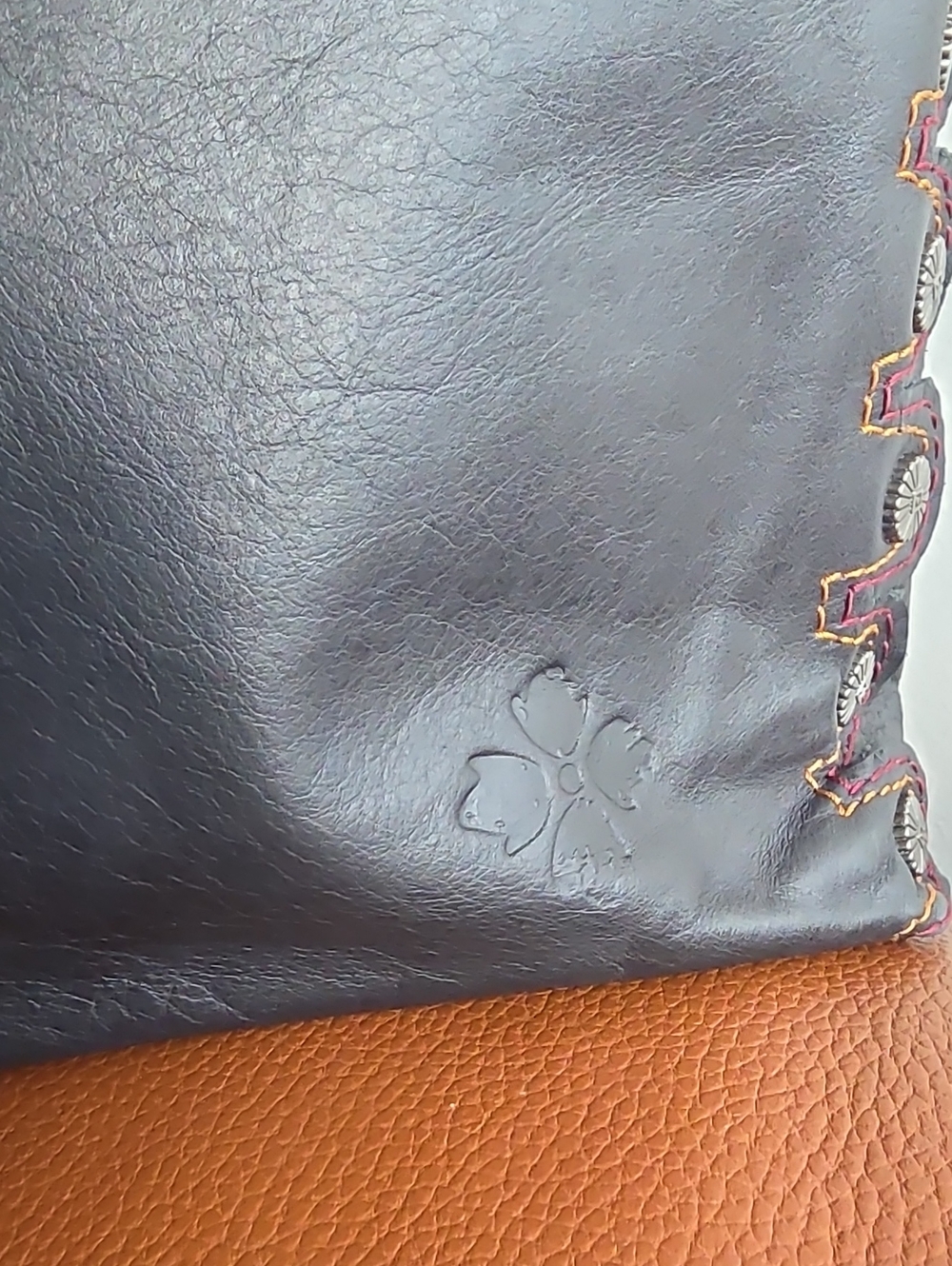 PATRICIA NASH Luca Suede Colorblock Crossbody Shoulder Bag - Picture 9 of 14